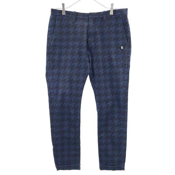 Pearly Gates Houndstooth Pattern Golf Pants 1 Navy System Women Used