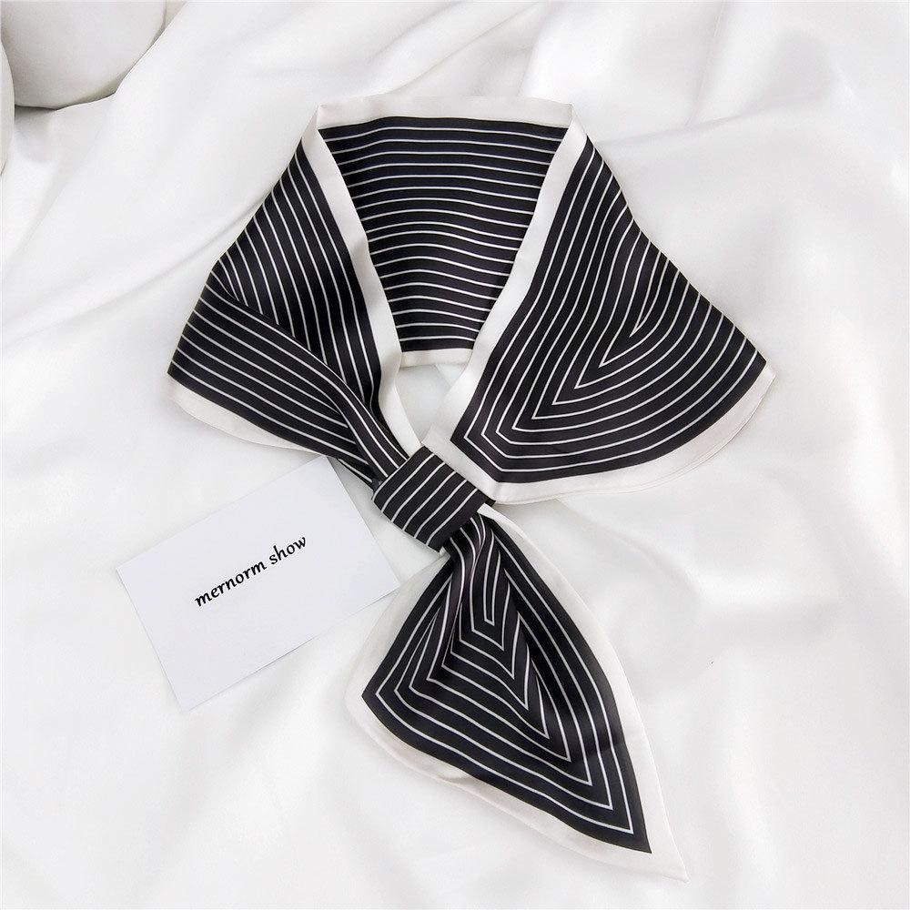 Nové šatky Hodvábne šatky Dámska jarná a jesenná sezóna Dlhé dekoratívne profesionálne šatky Letné tenké štýly spárované s košeľami Štýlové