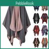 Warm Printing Winter Women Oversized Blanket Cape Wraps Shawl Cardigans