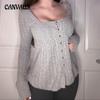 Women's Square Neck Simple Sweater Sweet Fashion Slimming Age Shirt
