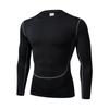 Men's Quick-Dry Compression Base Layer Long Sleeve for Fitness, Running, and Cycling.