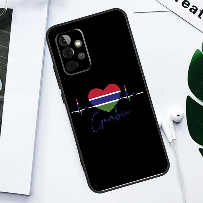 

Gambia Flag For Samsung Galaxy A34 A54 A14 A55 A35 A15 A53 A33 A13 A05 A06 A16 A22 A32 A52 Phone Case Samsung A13 4G