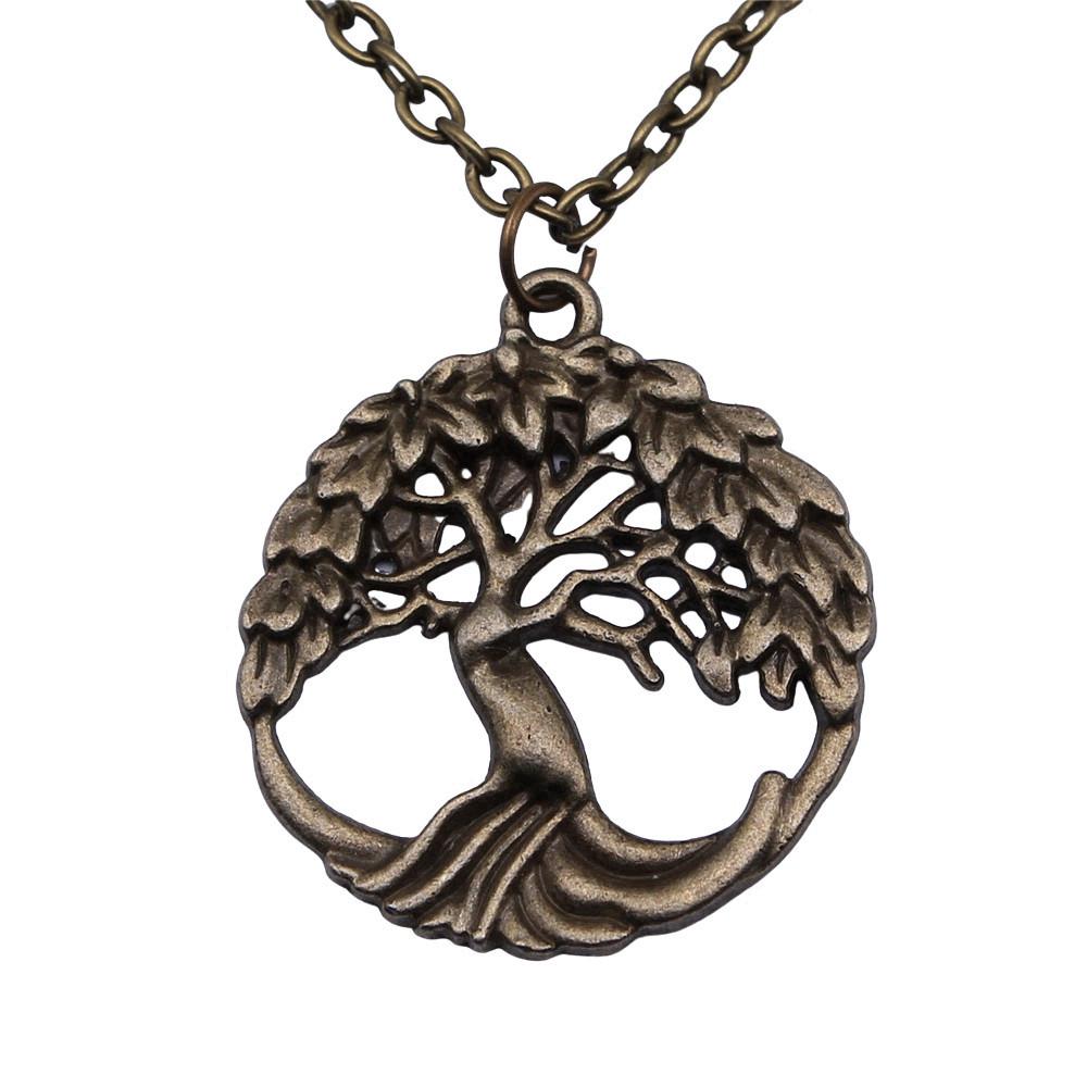 Tree of Life Pendant Openwork Necklace Nature Boho Celtic Jewelry 45cm or 70cm long chain