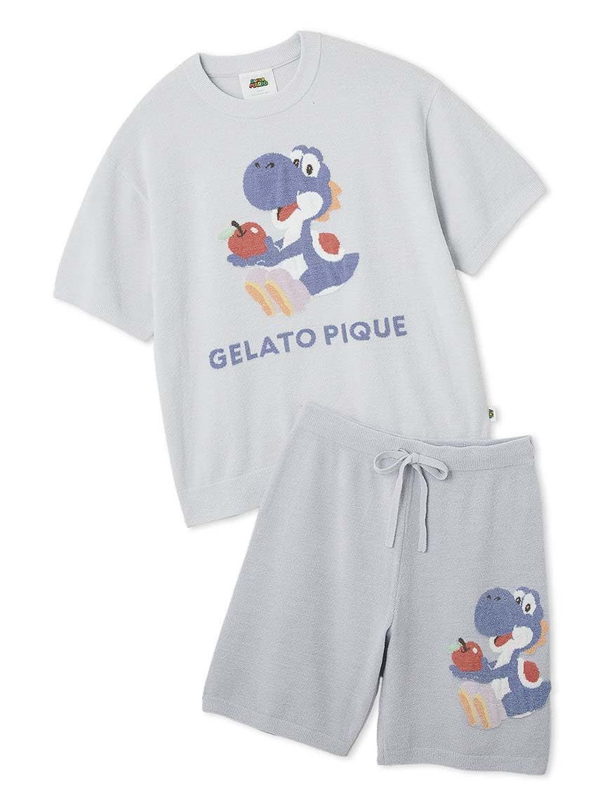 

Nintendo HOMME Toad Yoshi JQD Pullover Half Pants PMNT252013 NVY [Gelato Pique] & Men s (Yoshi)