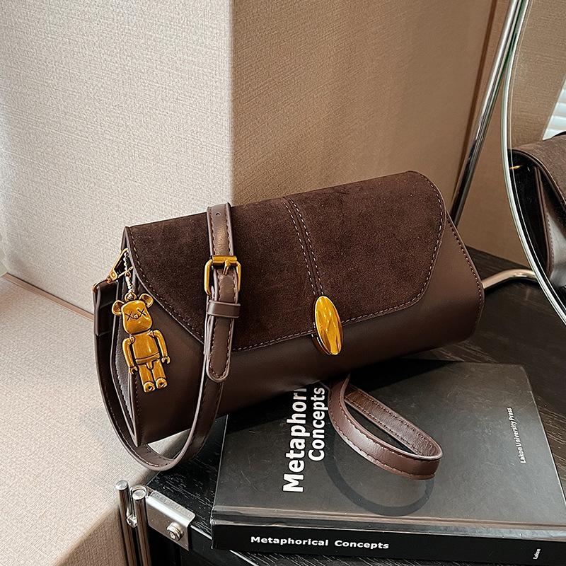 

Сумка подмышкой женская 2024 новая высококачественная осенне-зимняя универсальная сумка через плечо ретро популярная маленькая квадратная сумка