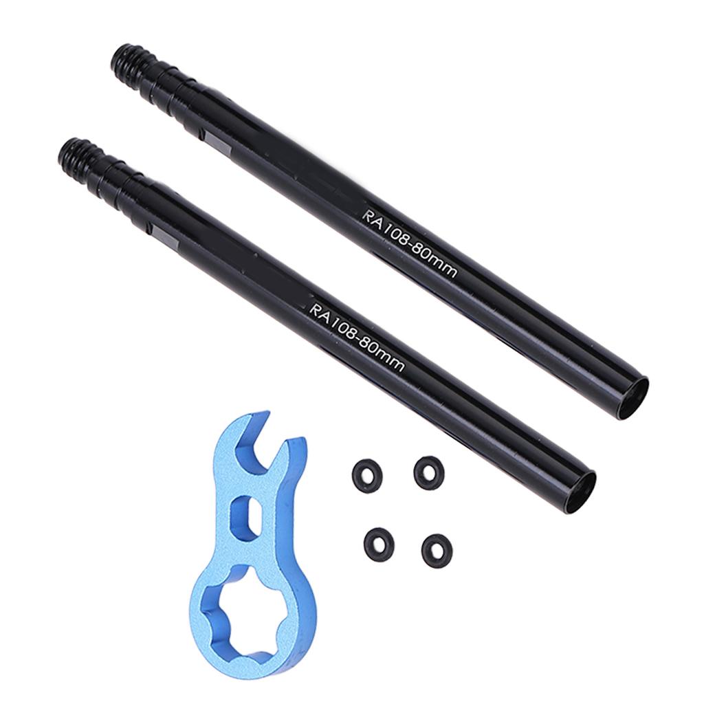Tire Valve Extender Kit Tube French Valve Stem Extension Aluminium Alloy for Road   Bike