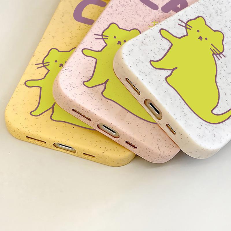 Mobile Phone Cases for iPhone 11 13 XR 15 Pro Max 12 14 Pro Max Case iPhone 16 7 Plus 8 Plus XS Max Degradable and Environmentally Friendly Anti-fall