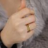Liebhaber Titanstahl Niedliche Katzenpfoten Ringe Schmuck