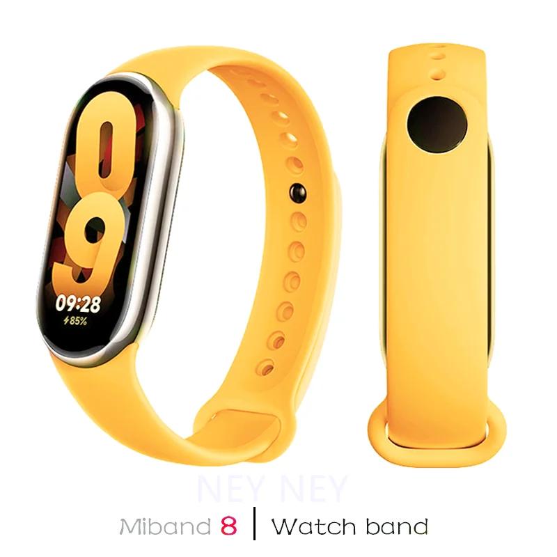 Sportarmband für Xiaomi Mi Band 8-9 NFC Armband Ersatz miband8 Silikonarmband Smartband 8 wasserdicht Uhrenarmbänder Zubehör
