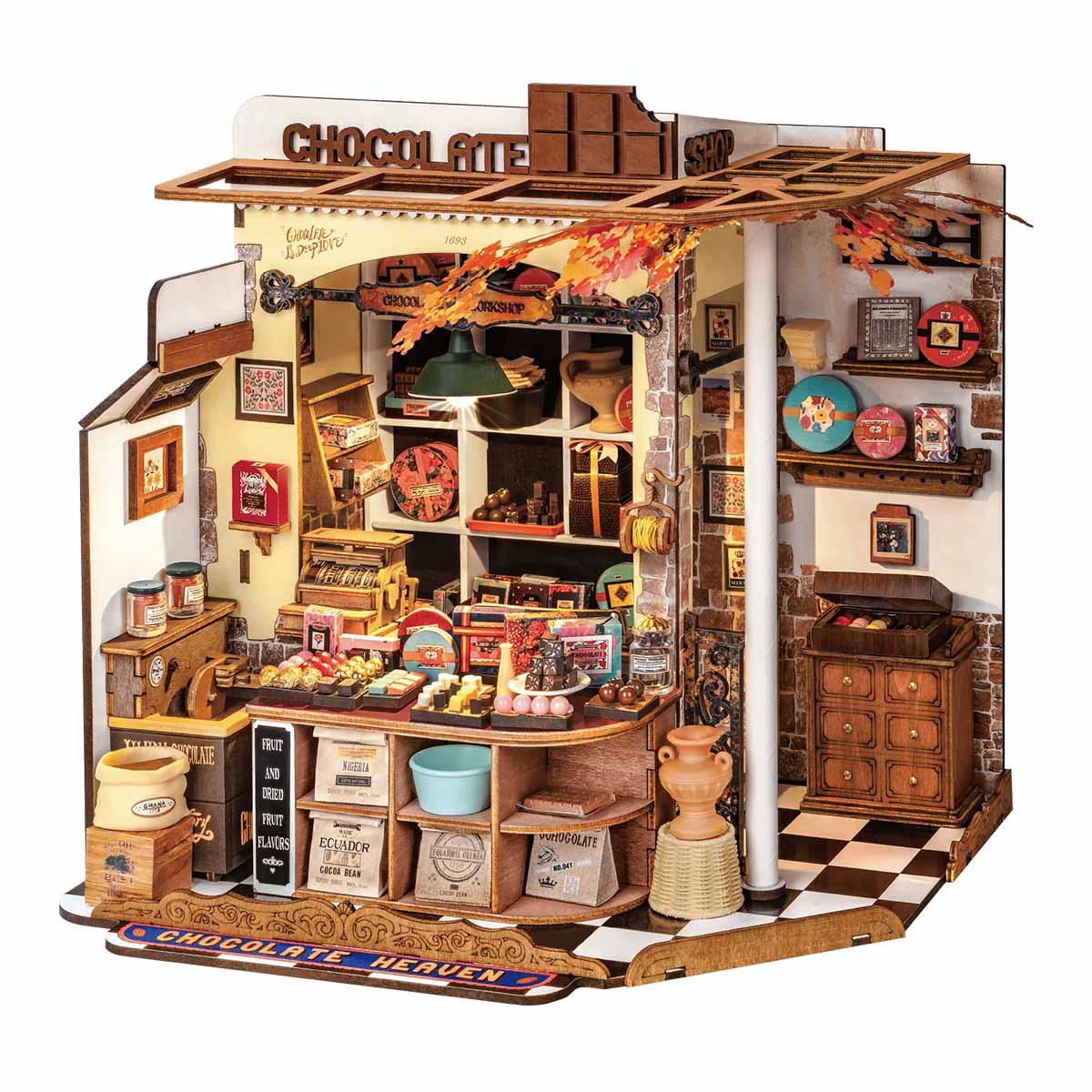 Robotime Rolife 3D Puzzles Henry's Chocolate Diy Miniature House Dg174