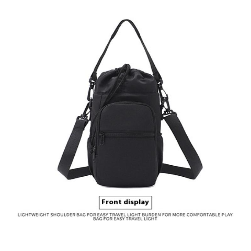 Water Bottle Holder With Strap, Insulation Water Bottle Carrier Bag Water Bottle Sling Bag чёрный
