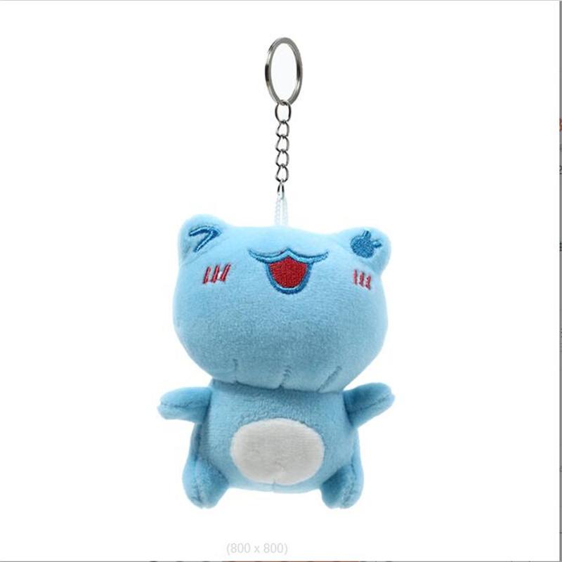 Größe ca. 11 cm, Cartoon Frosch Plüschtier, Anhänger Schlüsselanhänger, Kindergeschenk Puppenspielzeug, Stofftier
