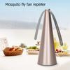 1/2PC Outdoor Fly Bug Repeller Kitchen Fly Repellent Fan Tabletop Electric USB/Battery Operated Food Protector Pest Control Tool