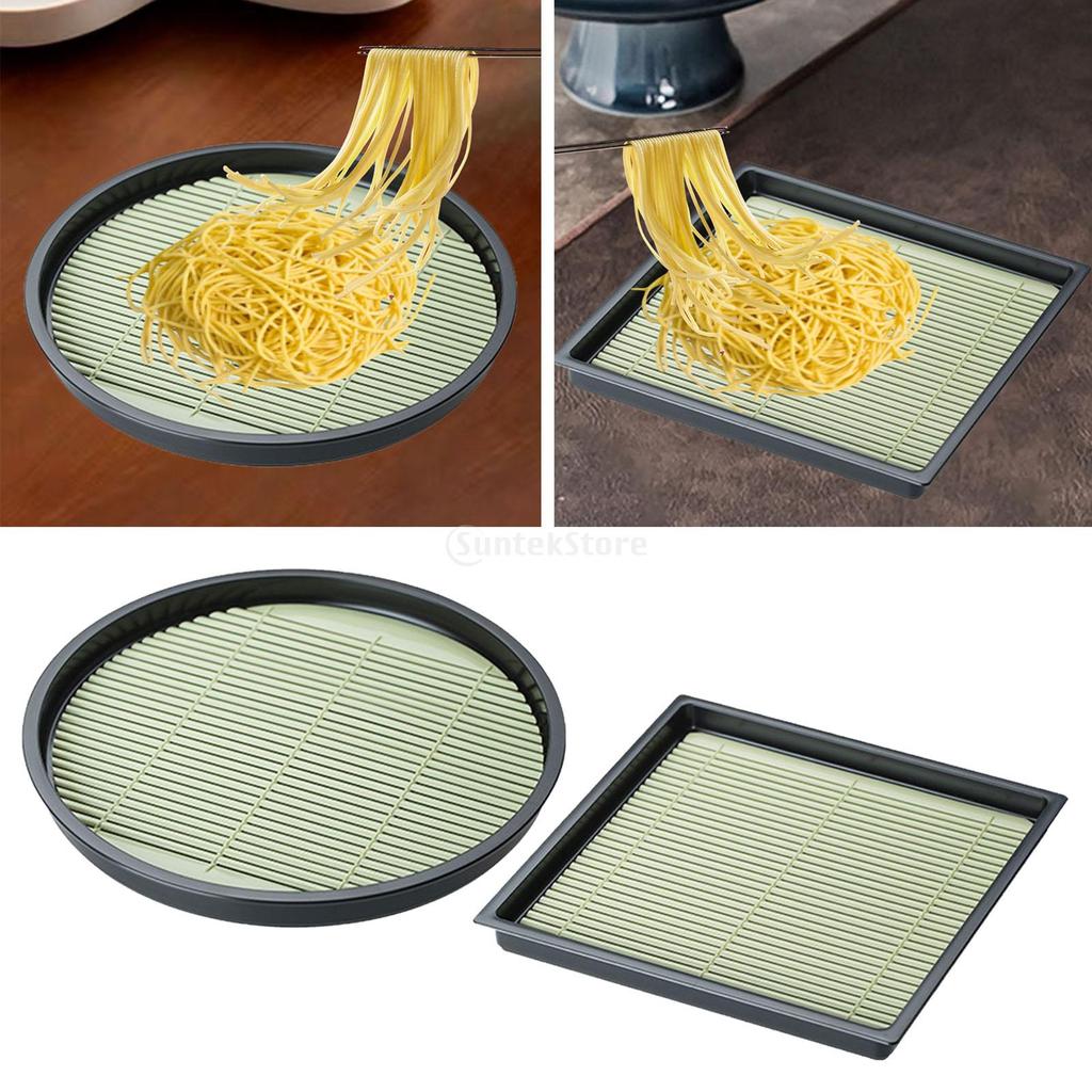 Plato de Fideos Soba Bandeja de Comida Plato de Fideos Fríos para Restaurante Cocina Casera Platos de Fideos Soba Japoneses Plato de Fideos Fríos