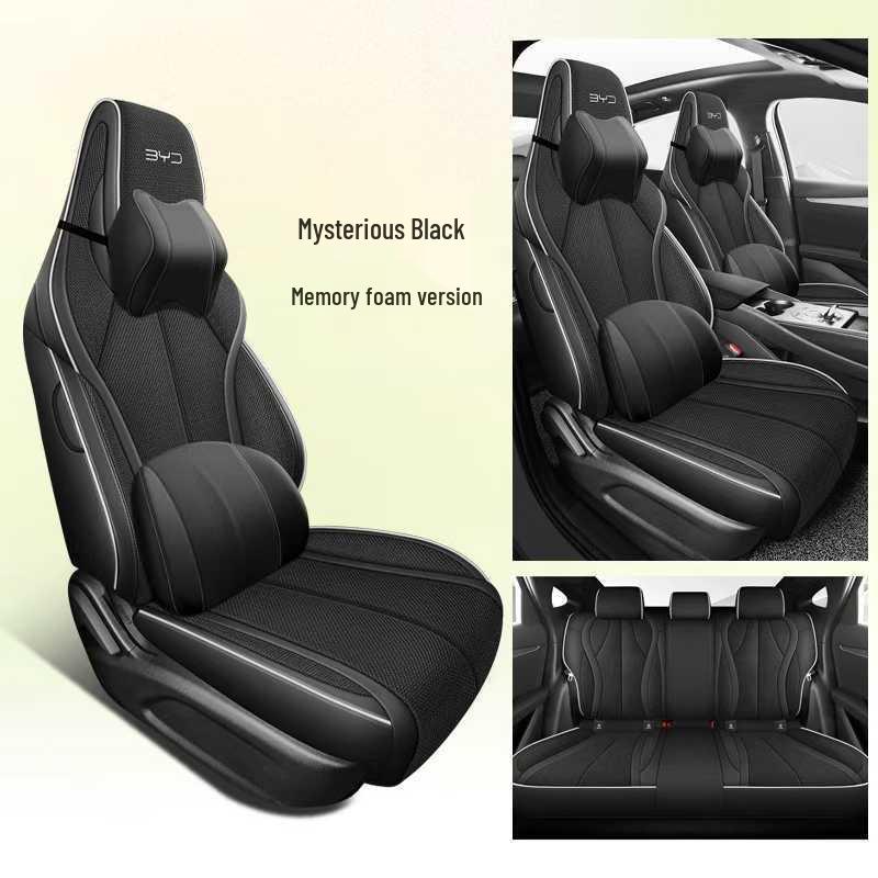 All-Season Linen Car Seat Covers for BYD Seal 06dmi - Breathable and Comfortable
