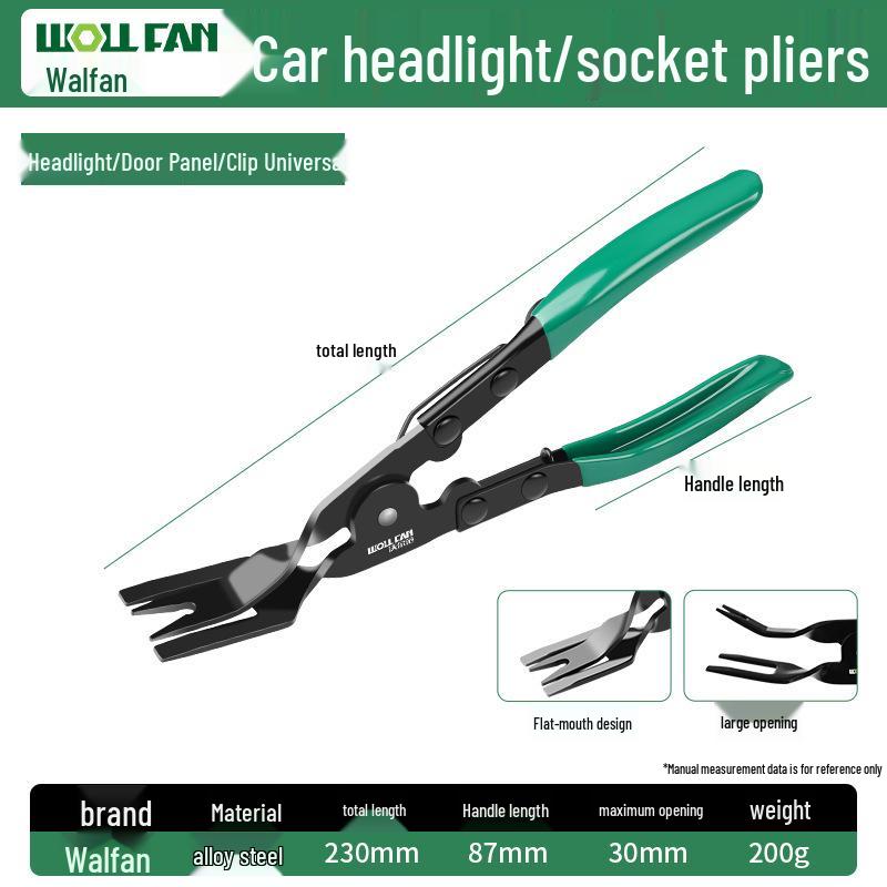 Headlight and Door Panel Pliers Set: Rivet, Screwdriver, and Clips Removal Tools