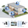 4MP Wireless Solar Surveillance Camera with Touch Screen – Outdoor Waterproof for Home & Mobile Remote Monitoring