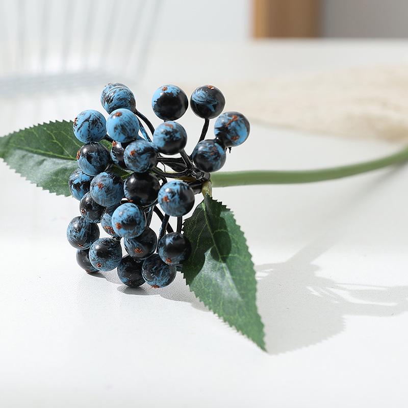 

Realistic Faux Flower and Berry Arrangement for Indoor/Outdoor Decor синій
