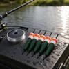 Fishing Bobbers for Nearshore Rock Angling and Coastal Casting, 5-Piece Molded Set with Tapered Shapes and Central Shafts