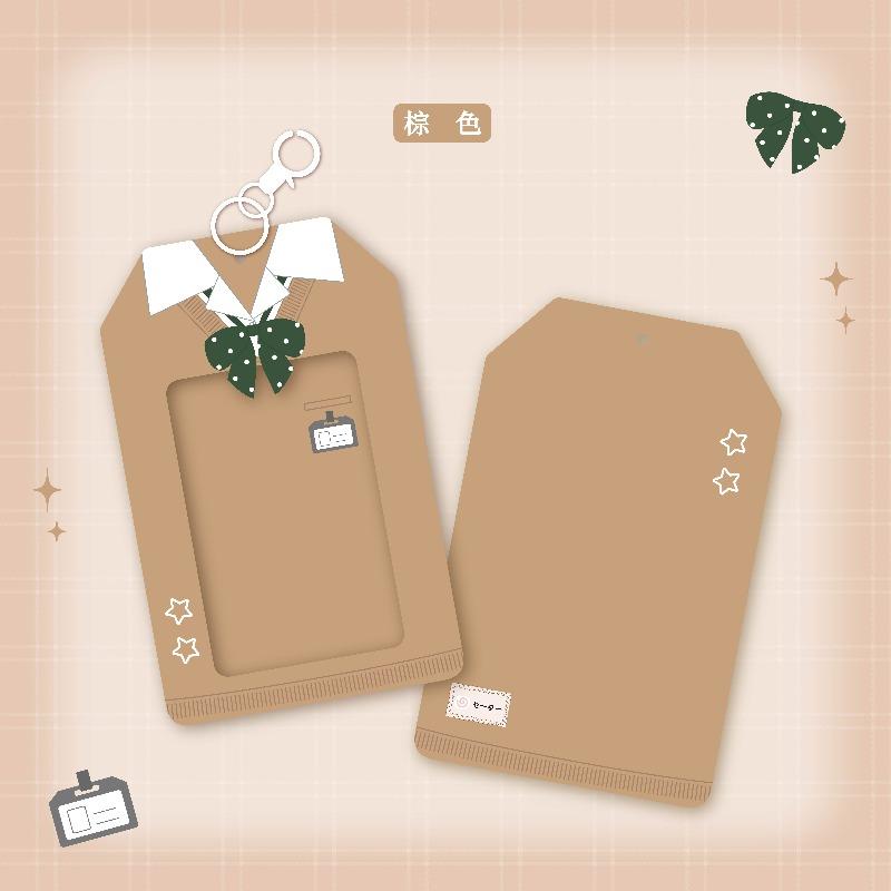 Uniform Series PVC Photo Frame with Mini Pendant Creative School Uniform Photocard Holder 3 Inch Kpop Idol Card Sleeves 2025 New