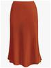 Elegant High-Waist Silky Acetate Fishtail Skirt for Spring and Summer