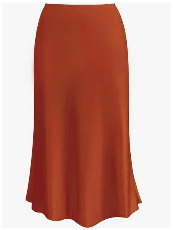 Elegant High-Waist Silky Acetate Fishtail Skirt for Spring and Summer