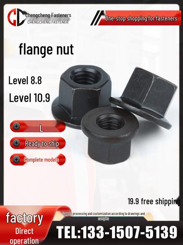 M18/M20/M22 Flange, Lock, & Hex Nuts with Washer and Pressure Plate