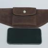 Women's Brown Vintage Suede Waist Bag - High-End Decorative Belt for Jeans & Skirts
