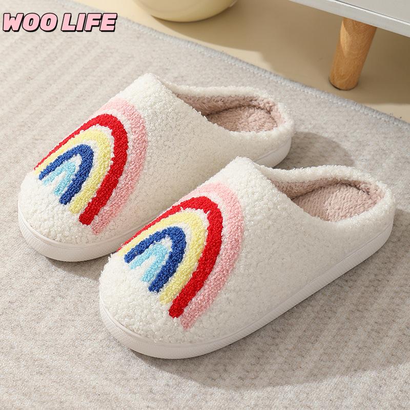 New Autumn and Winter Men's and Women's Cute Cartoon Cotton Slippers Home Indoor Non-slip Cotton Slippers