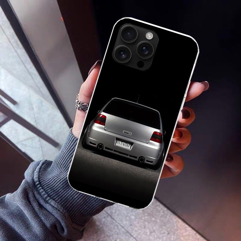 Cool MK4 MK5 Golf Car Phone Case For iPhone 17 Air 16 15 Pro Max 14 Plus 13 Mini 12 11 Cover 7 8 SE Silicone Shell Print Fundas