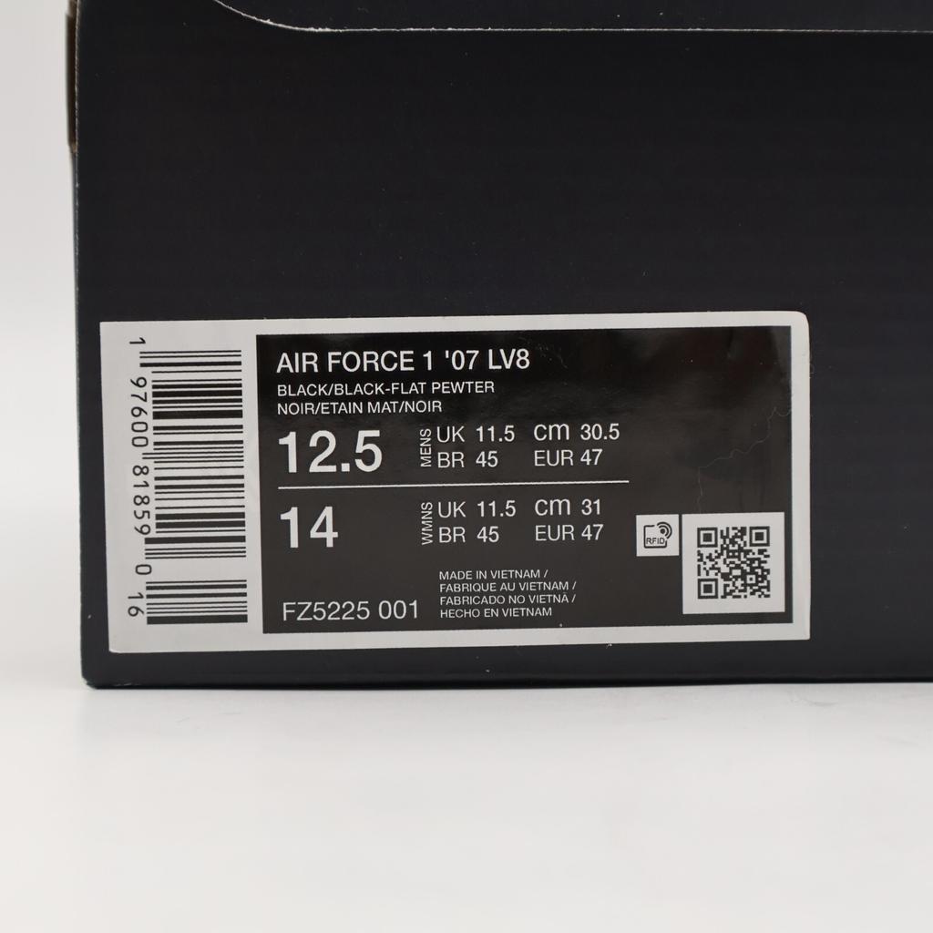 FZ5225-001 Nike Air Force 1 '07 LV8 Black Flat Pewter Coconut Milk (Men's)