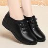 One spring and autumn 2 new one-pedal women's shoes soft leather soft-soled women's single shoes flat-heeled casual leather shoes