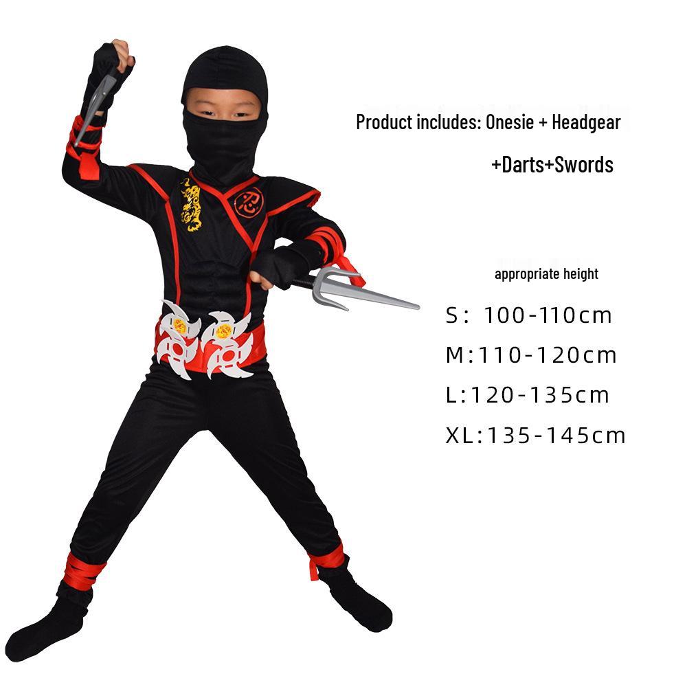 Costum Cosplay Samurai Ninja pentru Copii de Halloween pentru Joc de Rol și Spectacol
