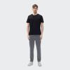 Fila Einfarbiges T-Shirt mit Buchstabenlogo-Print, lässiges Sportstrick-Kurzarm-T-Shirt für Herren, Oberteile, Legendär-Blau F11M227109FNV