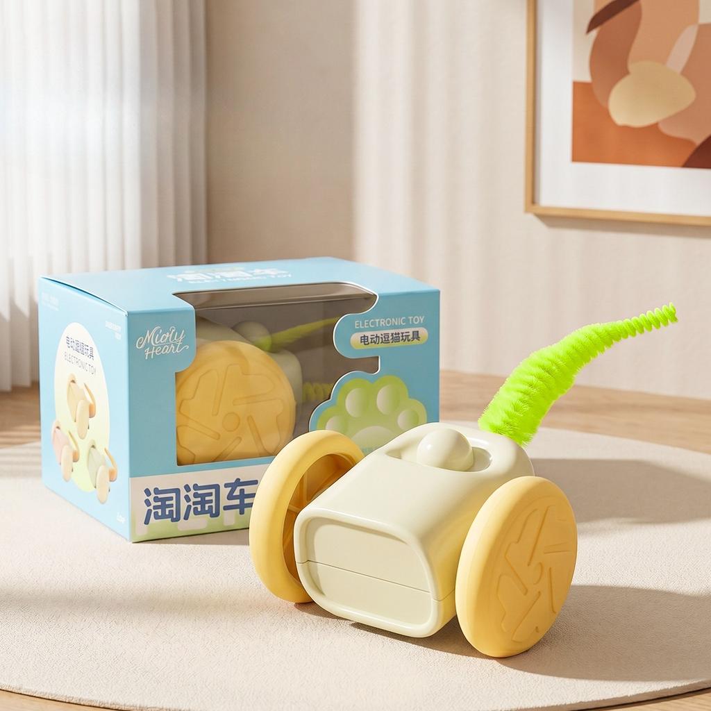 Intelligent Electric Toy Car Taotao - A Cat Self-amusement Device That Entertains and Relaxes Cats. Pet Toy Car.