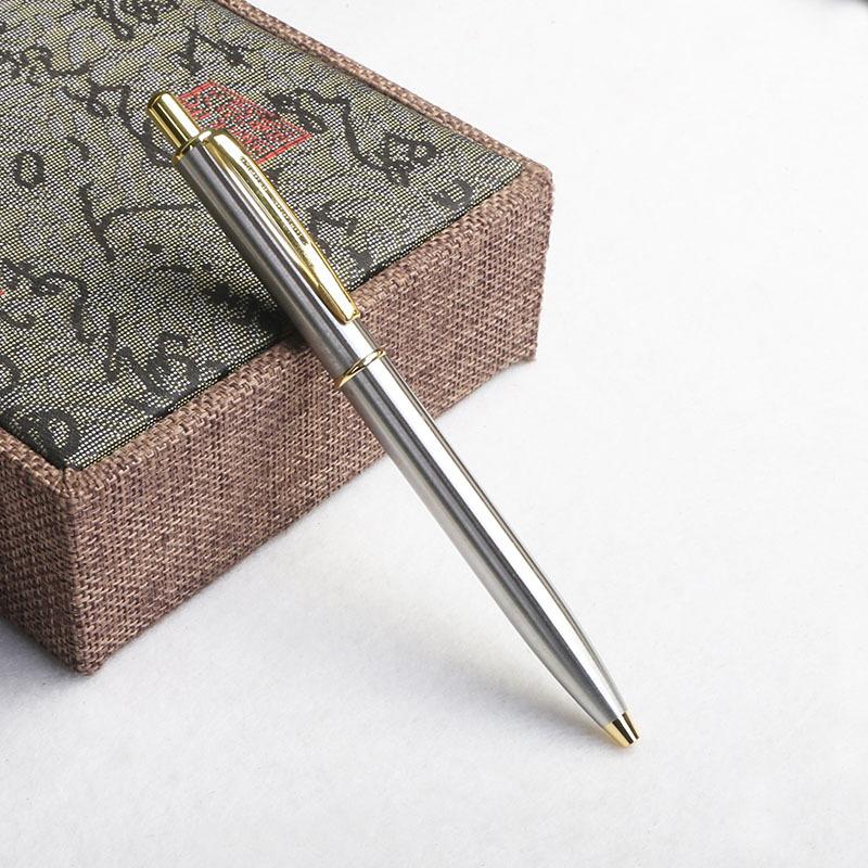 Metal All-Steel Rod Press Hexagonal Ballpoint Pen G2 Refill To Replace Light Luxury Three-Dimensional Ballpoint Pen