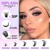 Diy Segmented False Eyelash Set 280 Clusters Large Capacity Dense D Song 30P Single Cluster Of Eyelashes