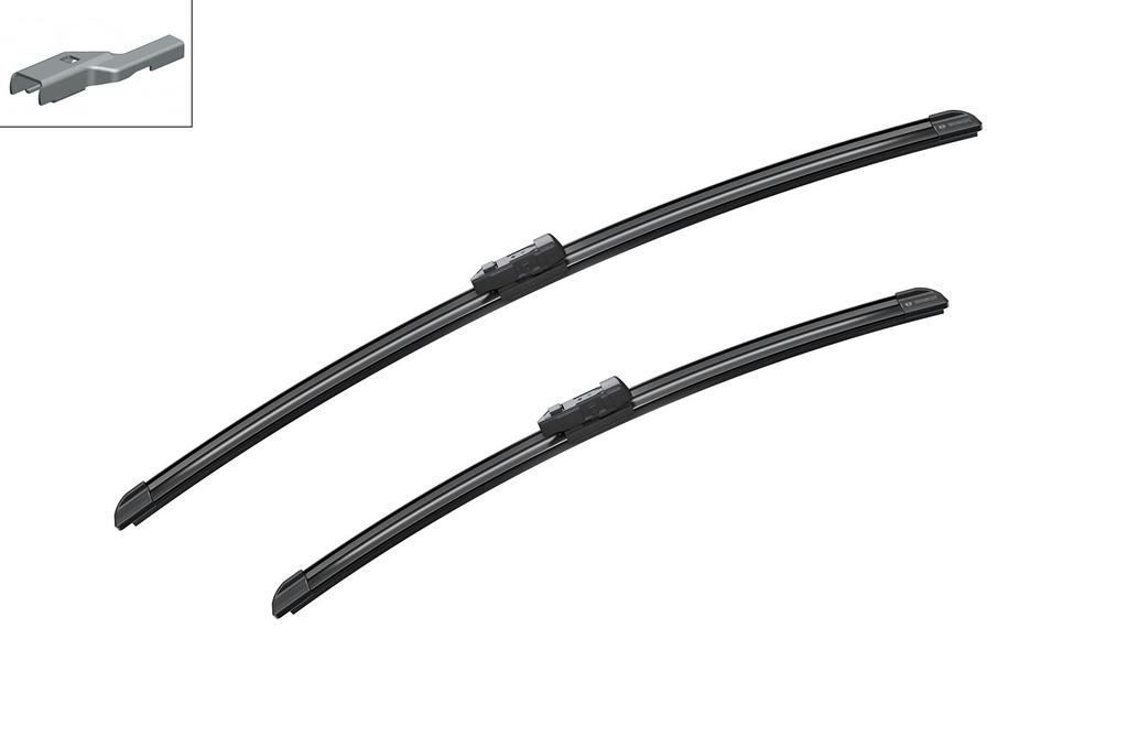 BOSCH Flat Wiper Blade for Imported Aero Twin Models A980S A980S Cars, Only, 600/475mm,