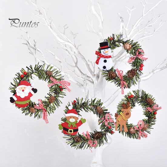 

Изысканный реалистичный макет сцены для витрины, рождественское украшение, имитация венок для фестиваля, рождественская искусственная гирлянда