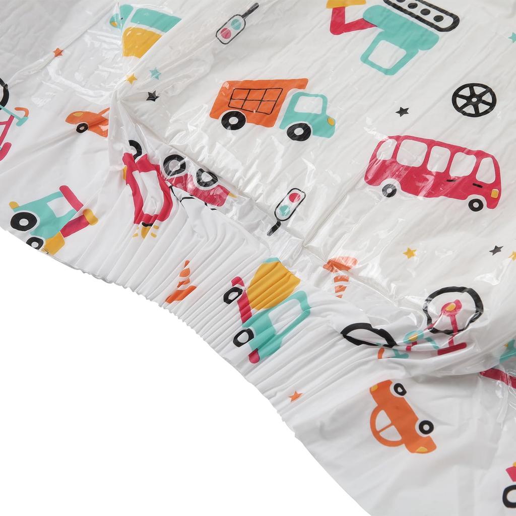 CutiePlusU Adult Diapers Sample Unisex Incontinence Pants with Maximum Nighttime Absorbency Busy Driver (10-Count Pack), Labels, - (Large 95-120cm)