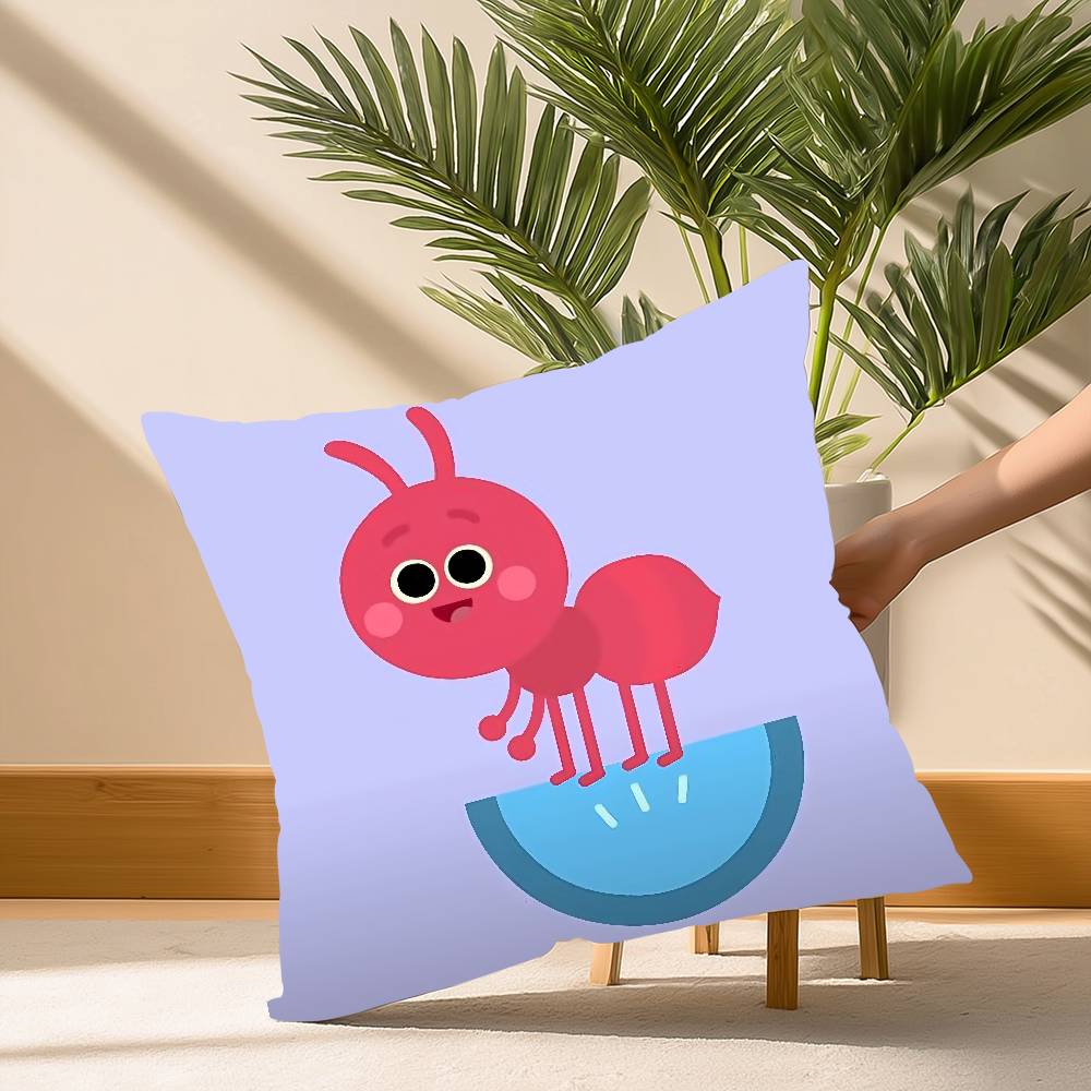 

Cartoon B-Bumble Nums HumbleS Pillow Case Soft Plush Fabric Double Sided Print Decorative Home Living Room Gift Cushion 30cm x 30cm