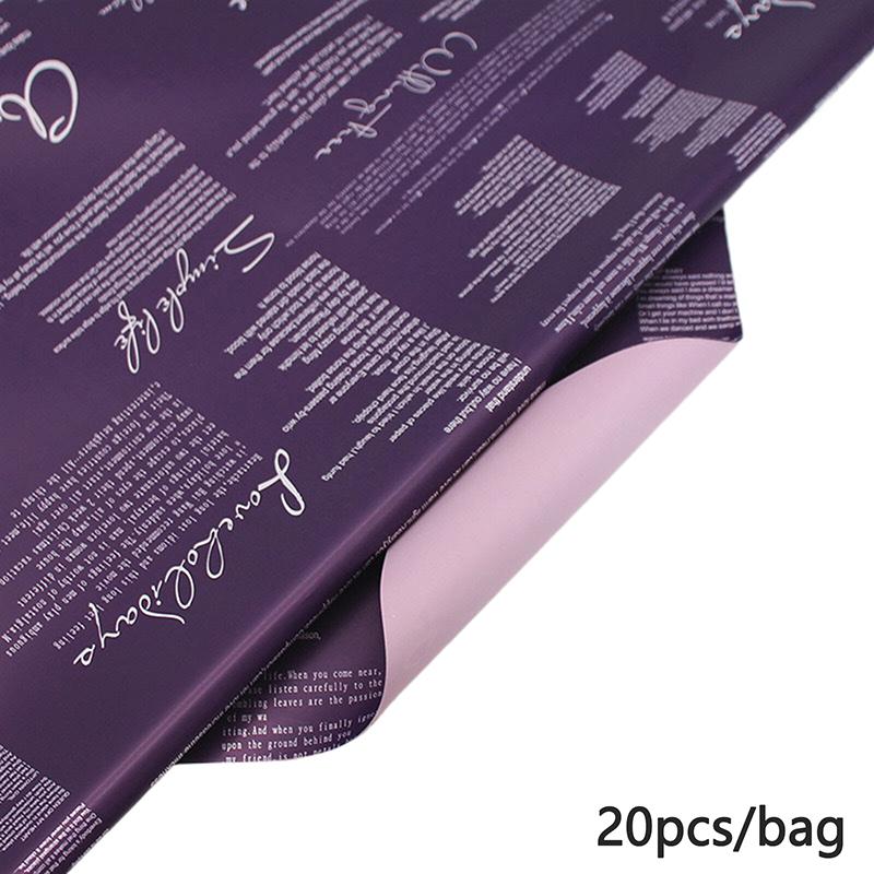 20 Pcs Flower Wrapping Paper, Waterproof Florist Bouquet Paper, Diy Crafts