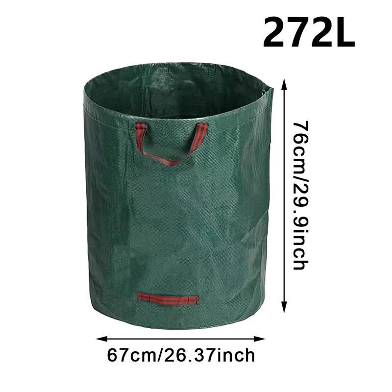 Foldable Reusable Trash Storage Container Large Capacity Garden Garbage Container Waterproof 60/100/120/272/300/400/500L