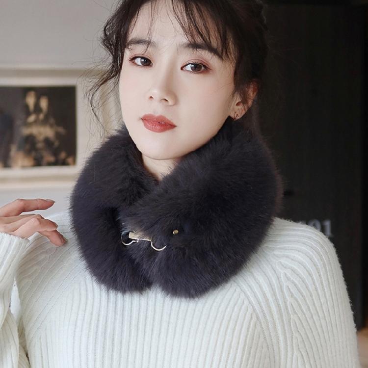 Soft Faux Furred Scarf Winter Neck Warmer For Family Use Baby Safe Ingredient Cold Weather Essential Accessory
