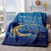2026 New Arrivals 1pc Cozy Flannel Blanket with Heartfelt To My Bonus Daughter Design - Soft Polyester, Perfect for Family Gatherings, Birthdays, Anni