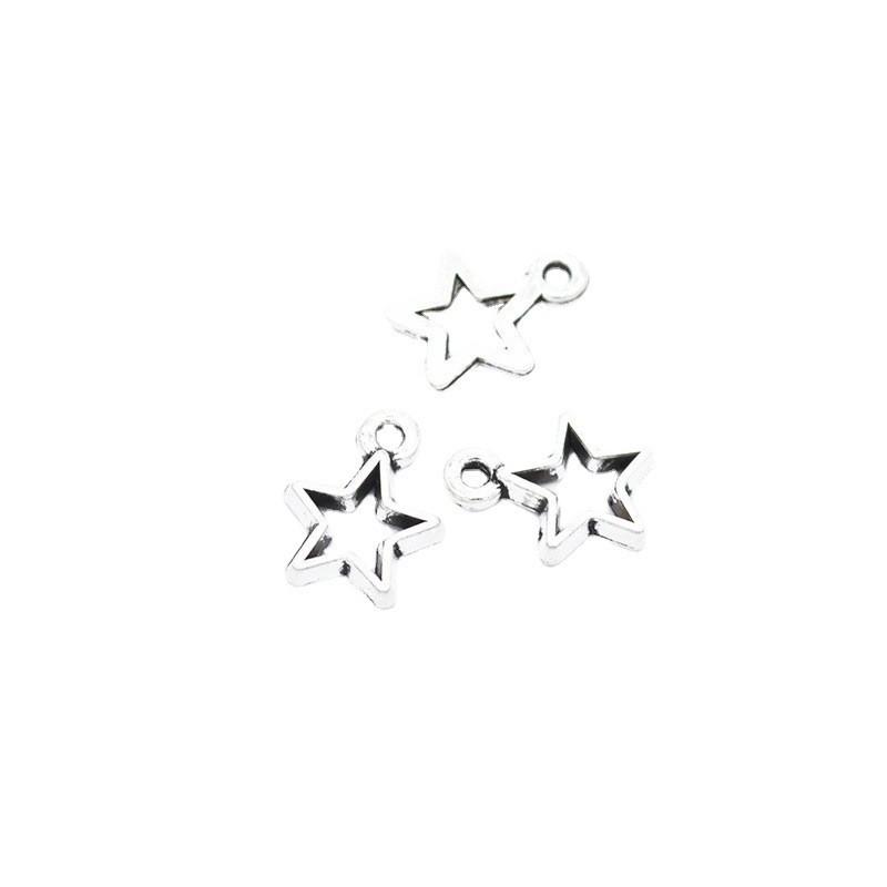 Stopowa Gwiazda Mały Wisiorek DIY Retro Stopowe Akcesoria Biżuteryjne Pentagram Wisiorek L325