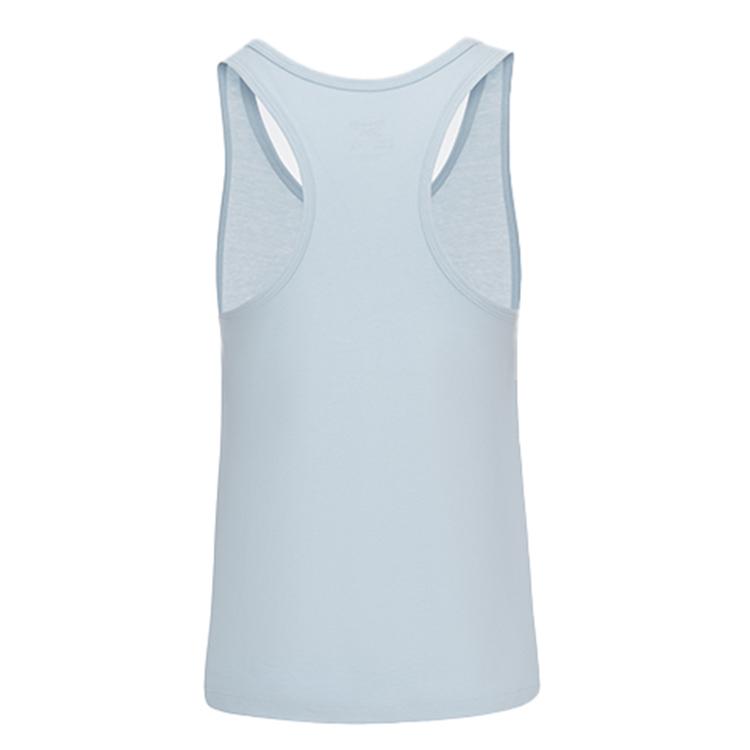 Reebok Logo Print Casual Sports Vest Women Tops Light-Blue 100210275