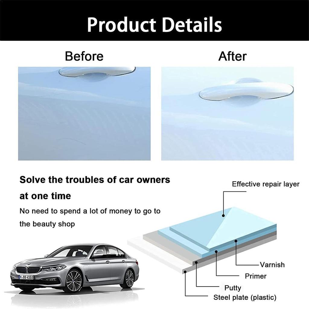 Car Scratch Remover Cloth - Nano Sparkle Cloth Car Scratch Remover, Car Scratch Repair