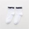 Stylish Lace Ruffle Socks Korean Fashion Comfortable Cotton Material Perfect for Everyday Wear