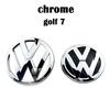 hijk1 Black car Front Grill Emblem Rear Trunk Badge Logo Golf 6 7 7.5 MK6 MK7 MK8 Polo 1set For Volkswagen VW Sticker Accessories